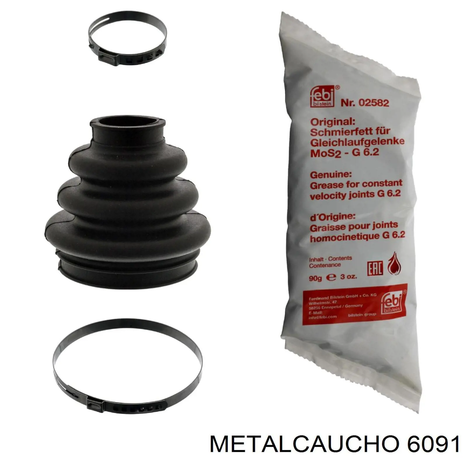 6091 Metalcaucho подушка трансмісії (опора коробки передач)