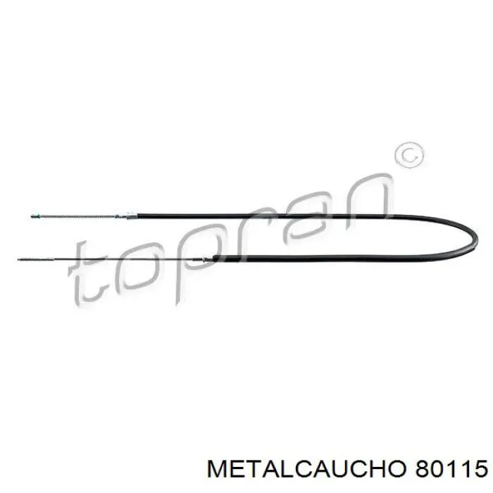 Трос ручного гальма задній, правий/лівий 80115 Metalcaucho