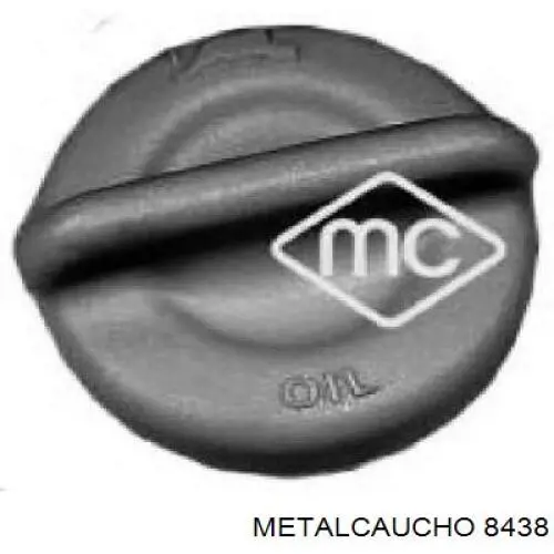 8438 Metalcaucho шланг/патрубок радіатора охолодження, нижній
