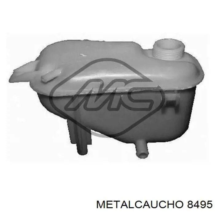 8495 Metalcaucho шланг/патрубок радіатора охолодження, верхній