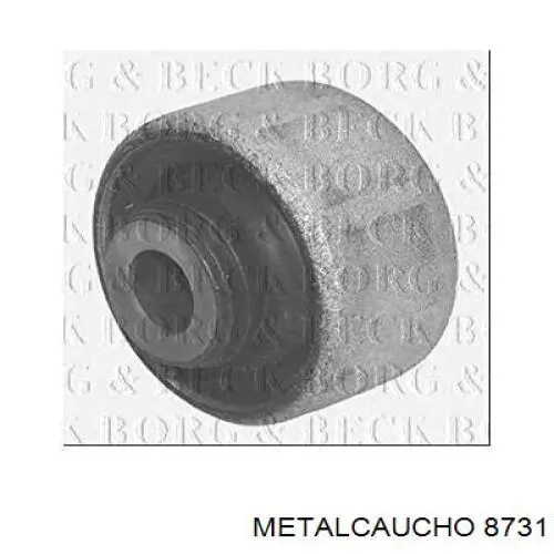 Шланг/патрубок радіатора охолодження, нижній 8731 Metalcaucho