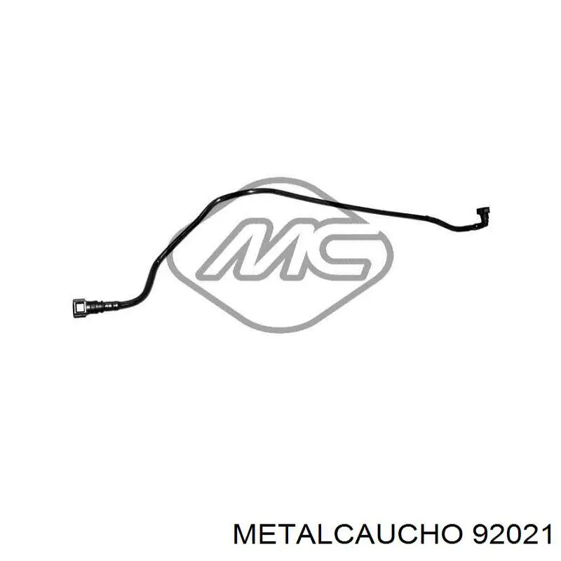 92021 Metalcaucho трубка паливна, від фільтра до насосу