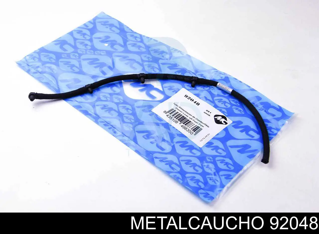 Трубка паливна, зворотня від форсунок Metalcaucho 92048 ціна, від 9.19 USD