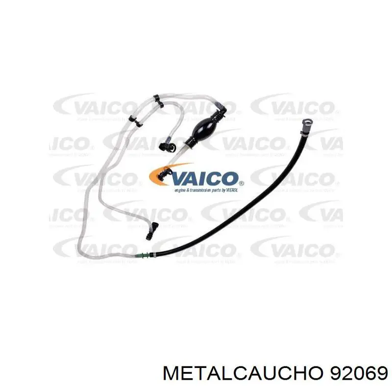 Купити 92069 Metalcaucho Трубка паливна, від фільтра до насосу
