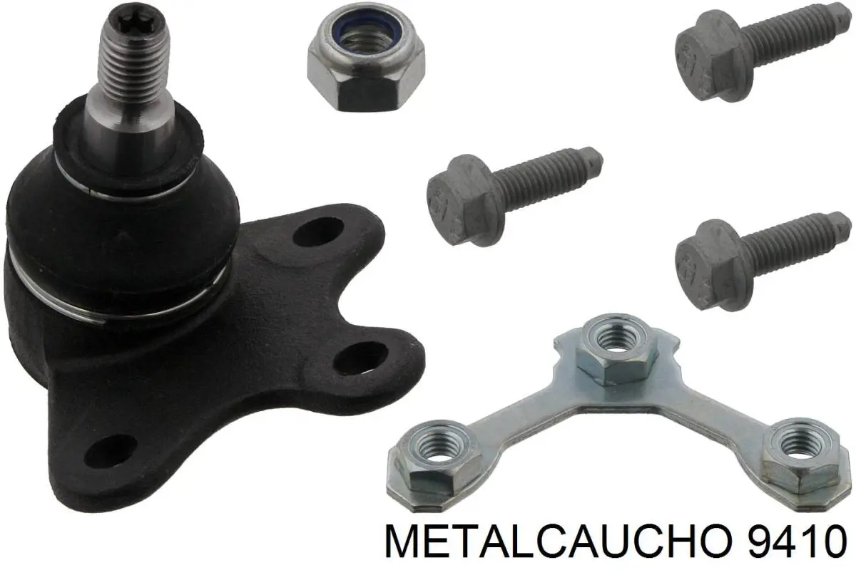 9410 Metalcaucho шланг/патрубок интеркуллера, нижній лівий