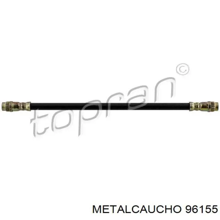 Шланг гальмівний задній Metalcaucho 96155 ціна, від 5.75 USD
