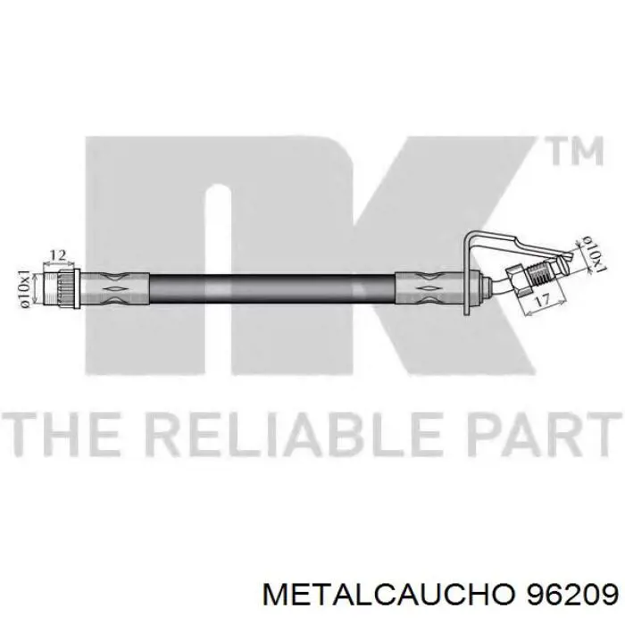 Шланг гальмівний задній 7700302387 Renault (RVI)