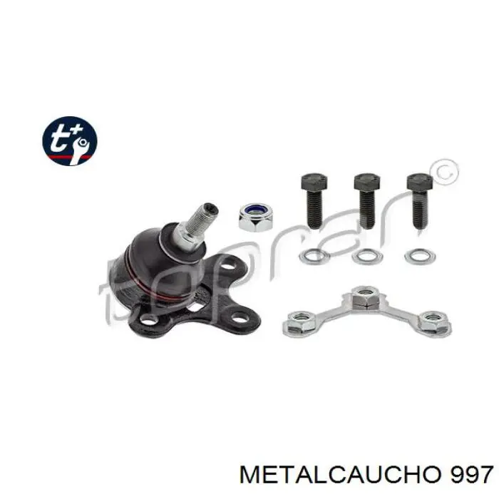Подушка (опора) двигуна, права 997 Metalcaucho