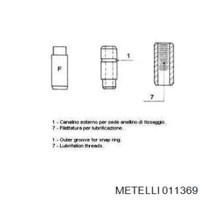 Направляюча клапана, впускного Metelli 011369 ціна, від 1.31 USD