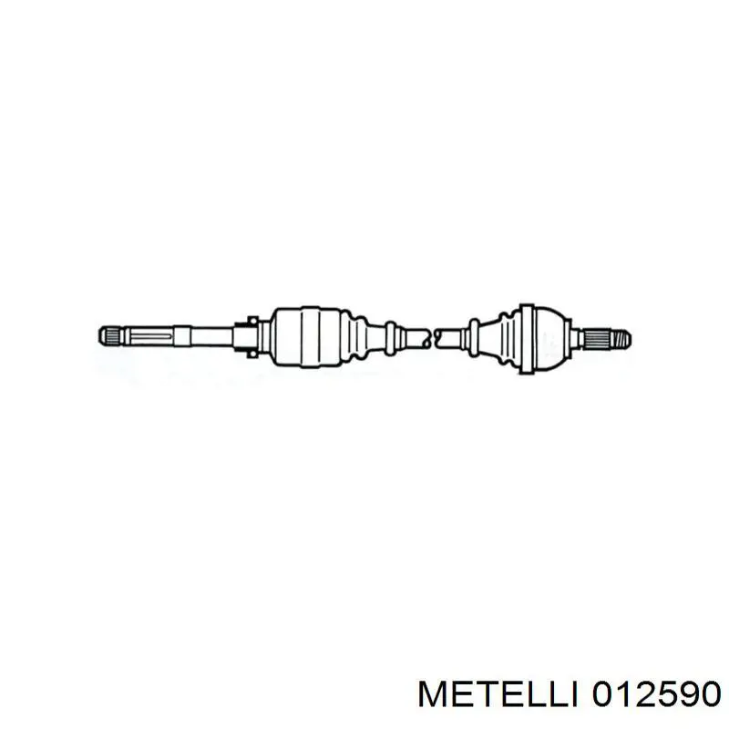 Направляюча клапана, випускного 012590 Metelli