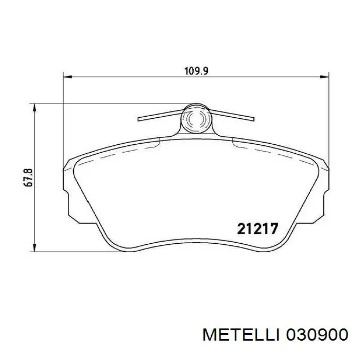 Шайба регулювальна 030900 Metelli