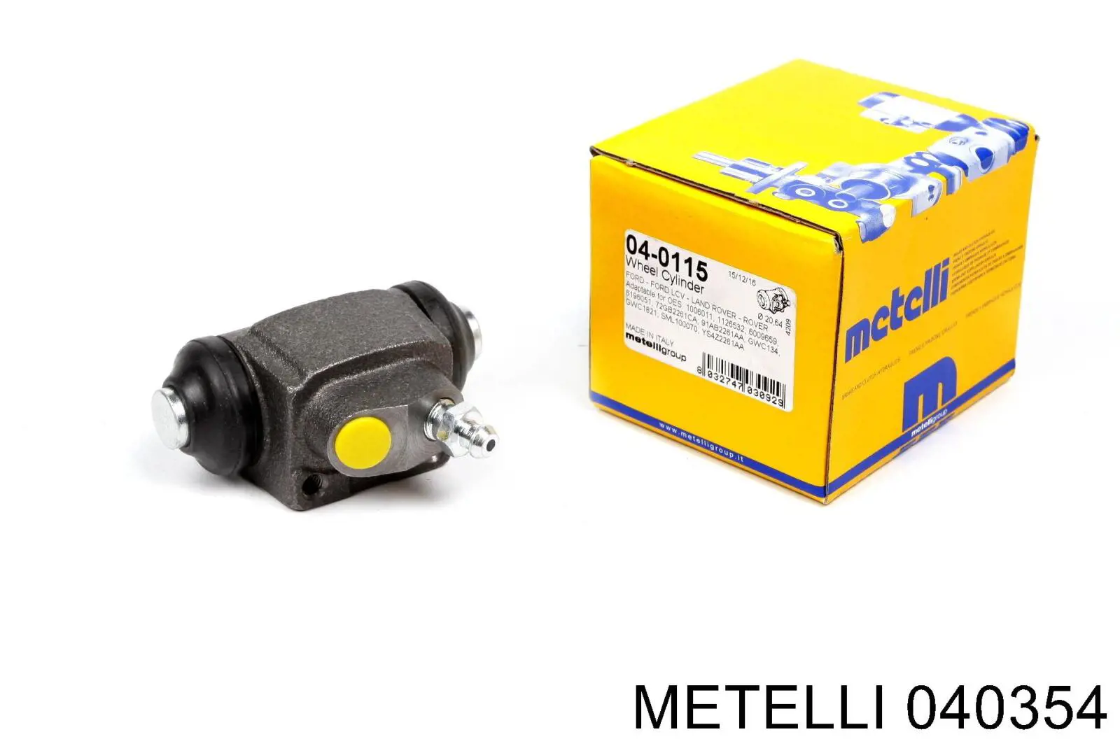 Циліндр гальмівний колісний/робітник, задній 040354 Metelli