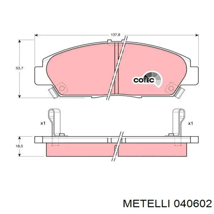 Купити 040602 Metelli Циліндр гальмівний колісний/робітник, задній