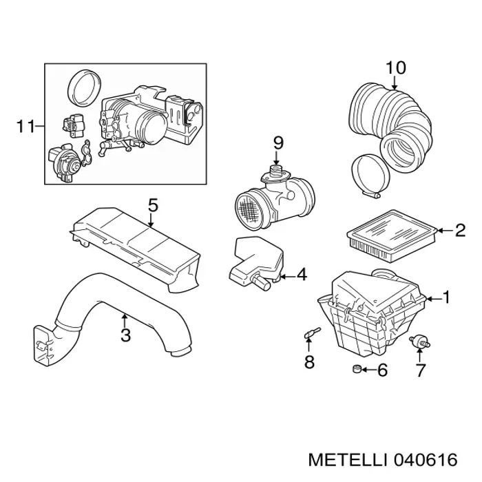 Робочий циліндр Metelli 040616