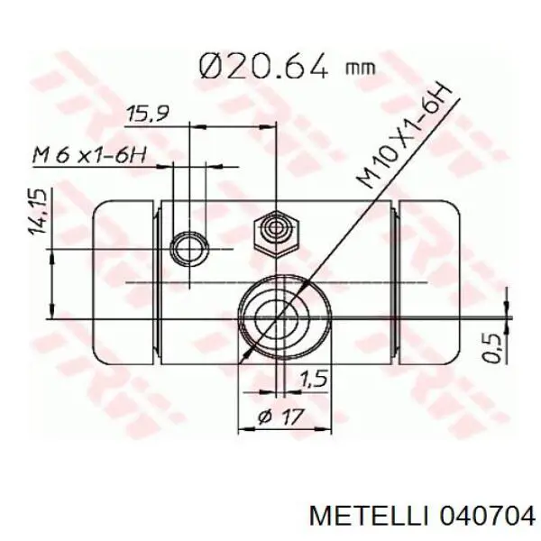 Робочий циліндр Metelli 040704