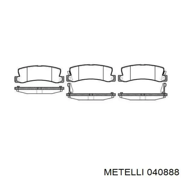 Циліндр гальмівний колісний/робітник, задній 040888 Metelli