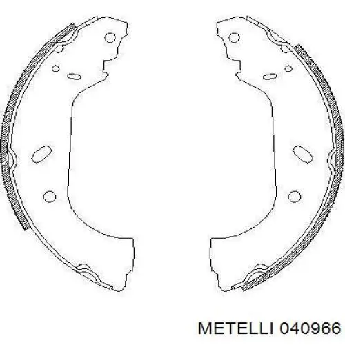 Циліндр гальмівний колісний/робочий, задній Metelli 040966