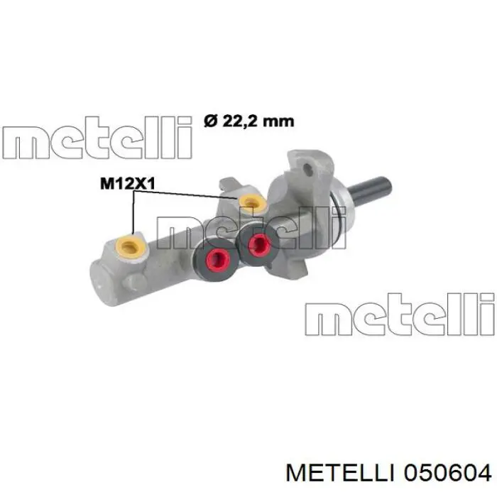 Купити 050604 Metelli Головний гальмівний циліндр