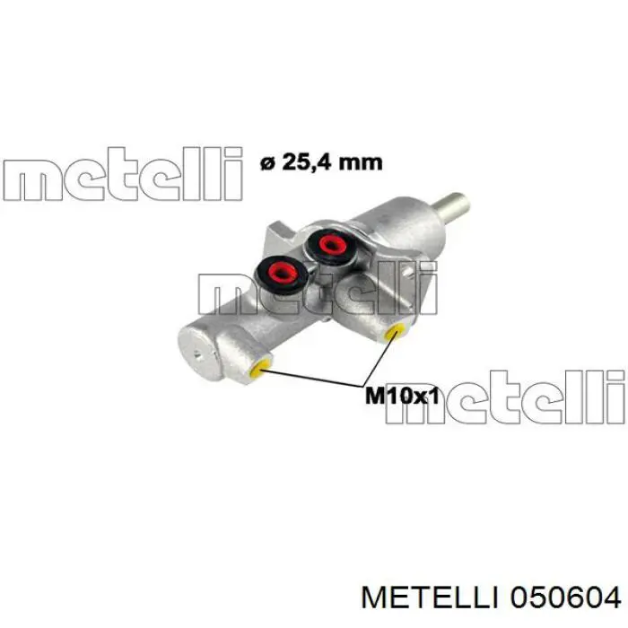 050604 Metelli Циліндр гальмівний, головний
