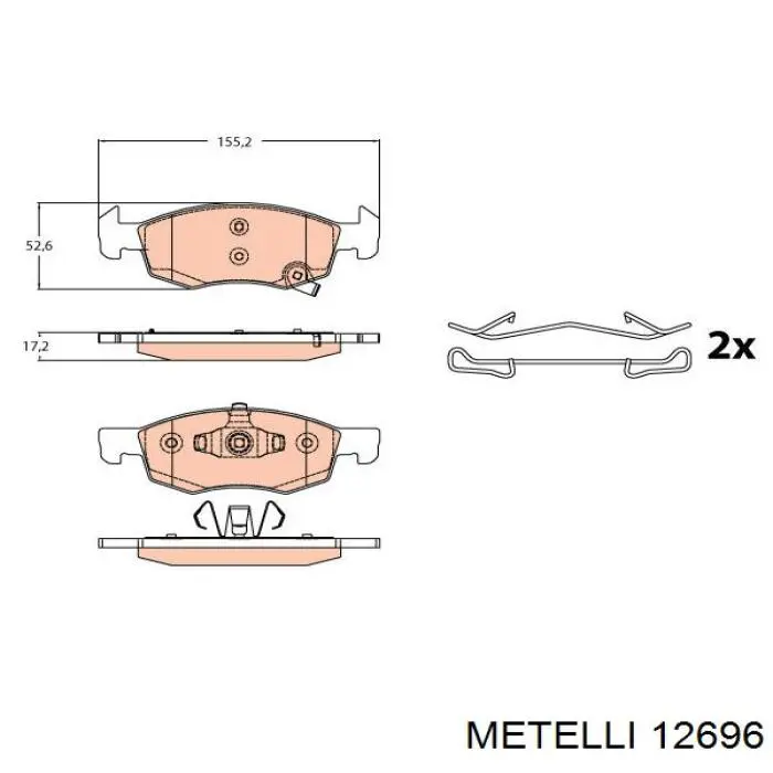 Направляюча клапана 12696 Metelli