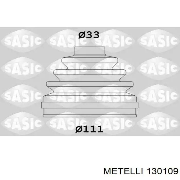 130109 Metelli пильник шруса зовнішній, передній піввісі