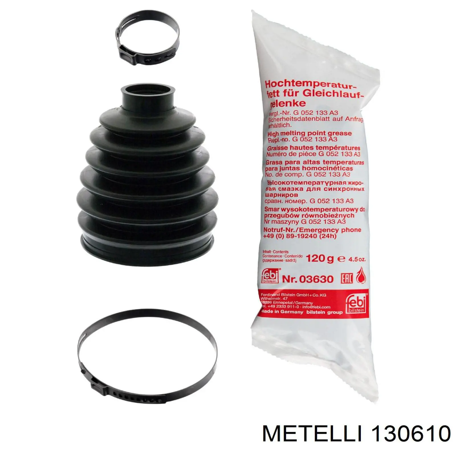 130610 Metelli пильник шруса зовнішній, передній піввісі