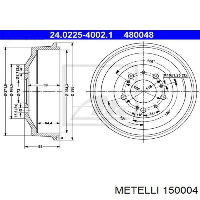 Граната колісна Metelli 150004 ціна, від 25.14 USD