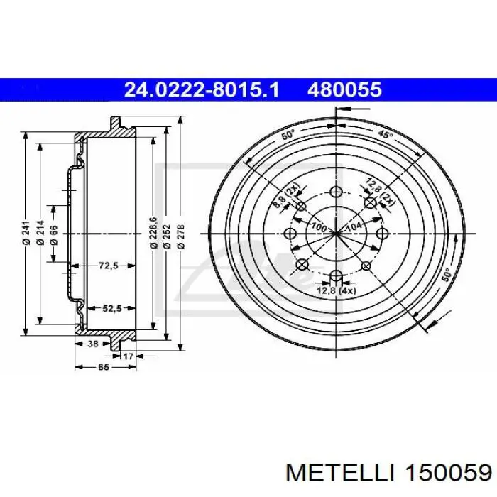 Граната колісна Metelli 150059 ціна, від 27.71 USD
