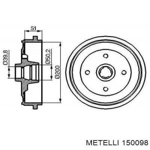 ШРУС зовнішній передній 150098 Metelli