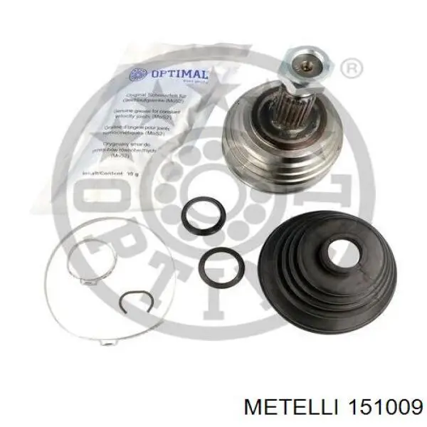 ШРУС зовнішній передній 151009 Metelli
