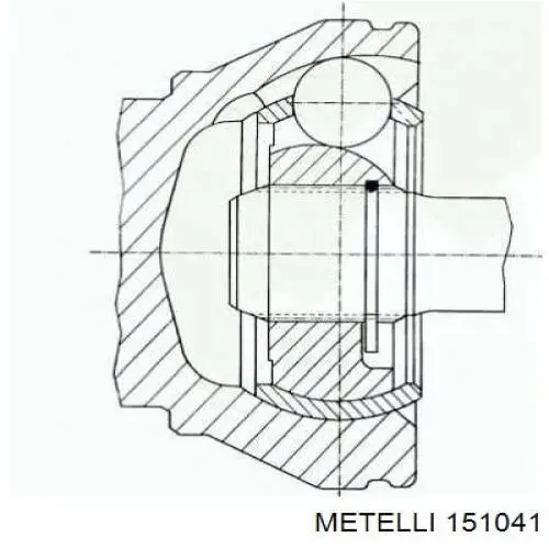 ШРУС зовнішній передній 151041 Metelli