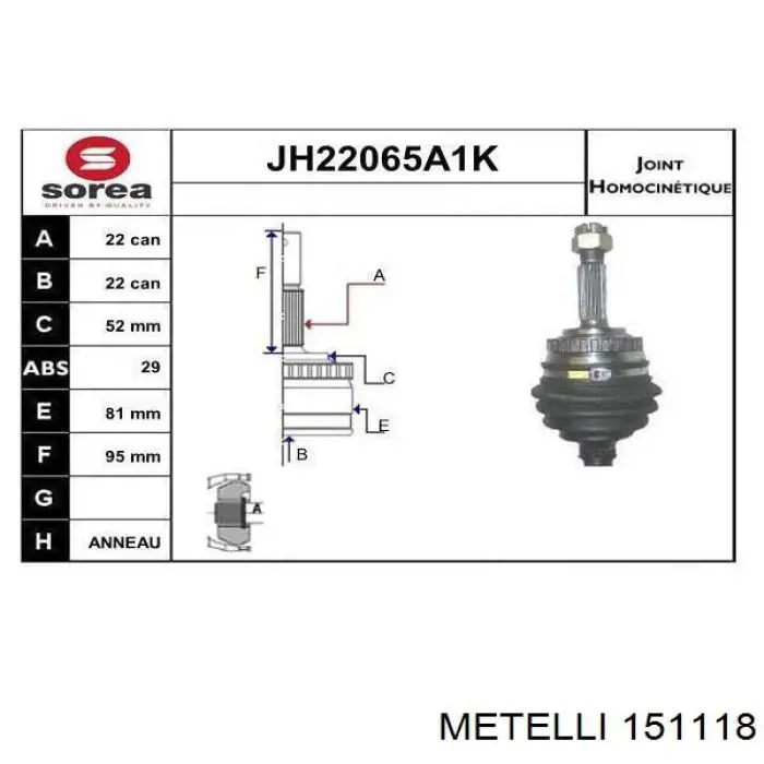 Граната колісна Metelli 151118 ціна, від 23.82 USD