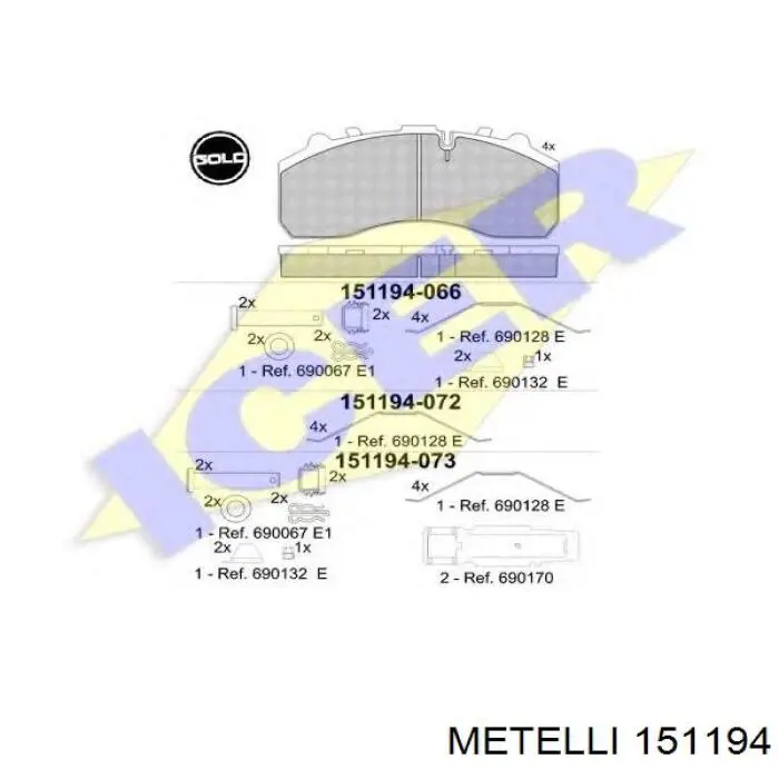 Купити 151194 Metelli Шарнір приводу зовнішній
