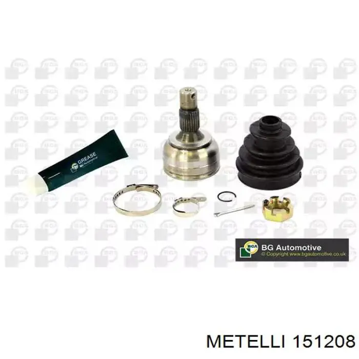 ШРУС зовнішній передній 151208 Metelli