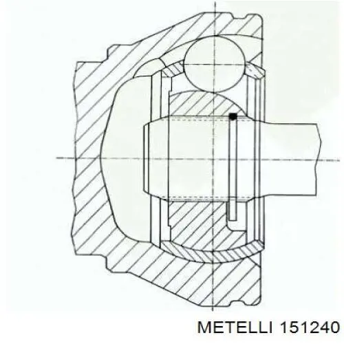 Купити 151240 Metelli Шарнір приводу зовнішній