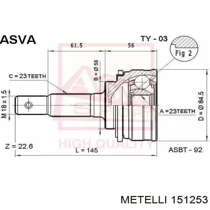 151253 Metelli Граната зовнішня