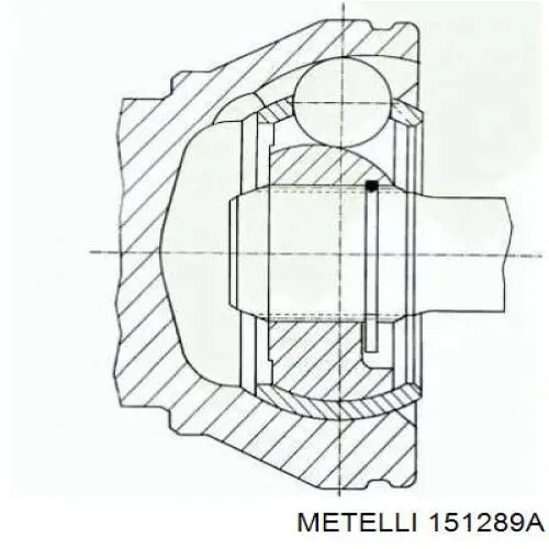 Купити 151289A Metelli Шарнір приводу зовнішній