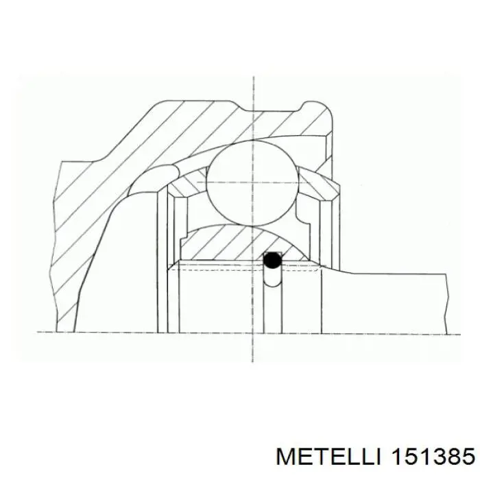 Купити 151385 Metelli Шарнір приводу зовнішній