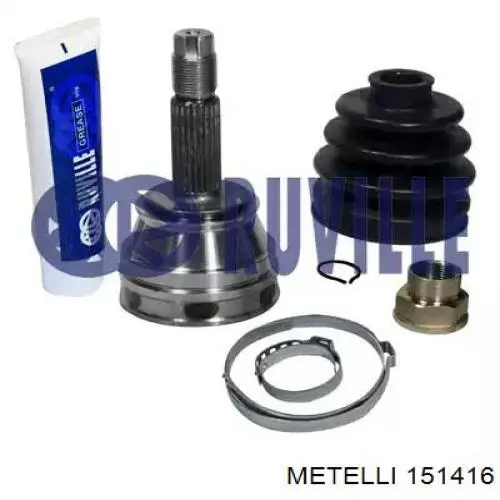 Купити 151416 Metelli Шарнір приводу зовнішній