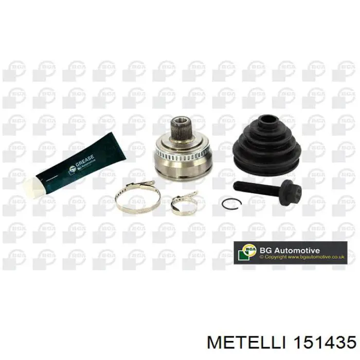 ШРУС зовнішній передній 151435 Metelli