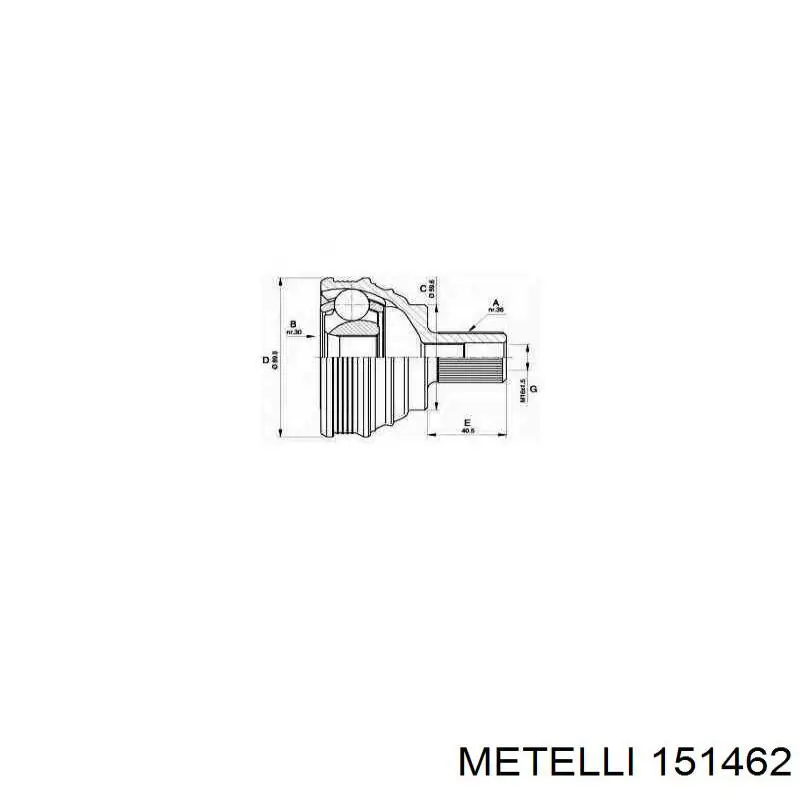 Граната колісна Metelli 151462 ціна, від 27.63 USD