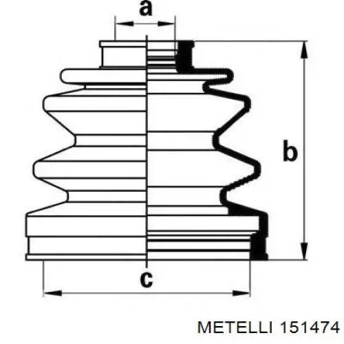 Граната колісна Metelli 151474 ціна, від 33.44 USD
