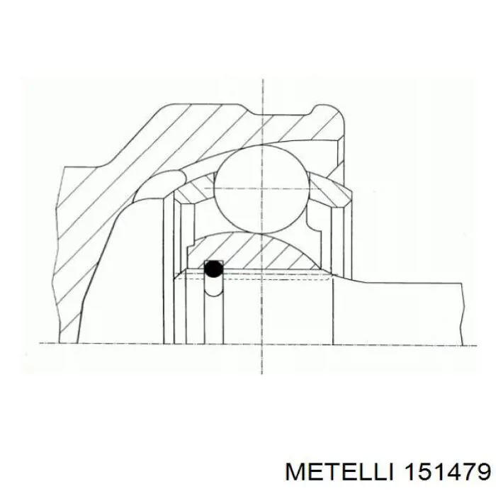 Купити 151479 Metelli Шарнір приводу зовнішній