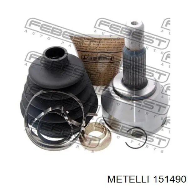 ШРУС зовнішній передній 151490 Metelli