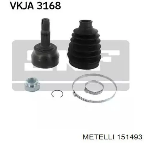 Купити 151493 Metelli Шарнір приводу зовнішній