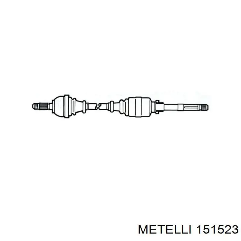 ШРУС зовнішній передній 151523 Metelli
