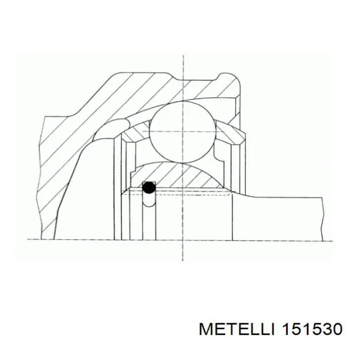 Купити 151530 Metelli Шарнір приводу зовнішній