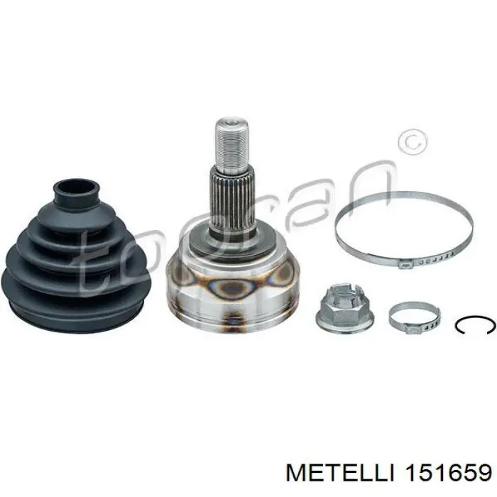 ШРУС зовнішній передній 151659 Metelli
