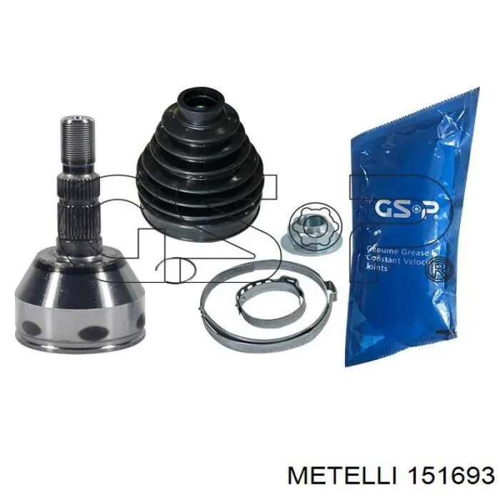 Купити 151693 Metelli Шарнір приводу зовнішній