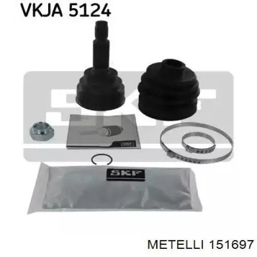 Купити 151697 Metelli Шарнір приводу зовнішній
